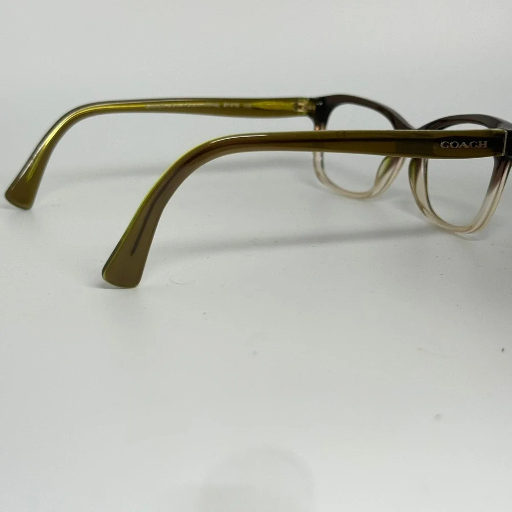 Coach HC6089 Eyeglasses Olive Brown Gradient Olive Green Frames 51-16-135 5400